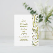 自然ワンダーランドかわいいデートを保存 案内ポストカード (スタンド正面)