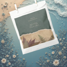 自然ヴィンテージボホシックな緑結婚草