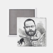 自然主義者としてのエミール・ゾラ、「L'Eclipse」から マグネット (正面/裏面)