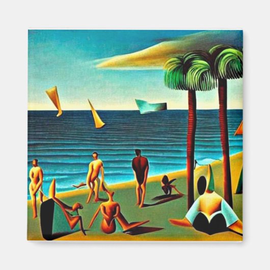 自然主義者オンビーチ マグネット (正面)