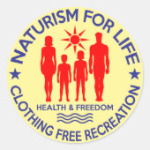 自然主義者 – 生命のための自然主義 ラウンドシール (正面)