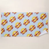 自然主義 – 生きるための自然主義！ ビーチタオル (正面)