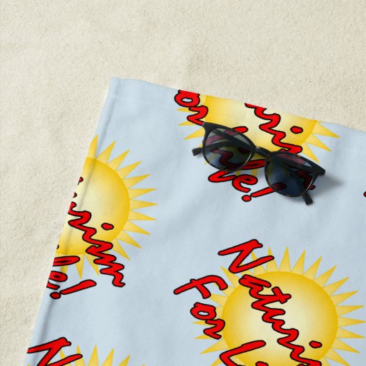 自然主義 – 生きるための自然主義！ ビーチタオル (インサイチュ)