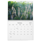 自然予定表 カレンダー (2月 2027)