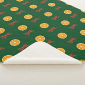 自然伝統的ウィンター素朴ファームハウスパターン シェルパブランケット (3/4)