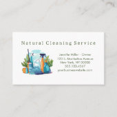 自然住宅清掃用品 名刺 (正面)
