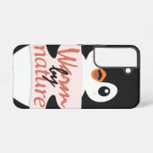 自然体で温かい：遊び心のあるテキストがかわいいペンギン SAMSUNG GALAXYケース (裏面横)