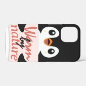 自然体で温かい：遊び心のあるテキストと愛らしいペンギン Case-Mate iPhoneケース (裏面 (横))