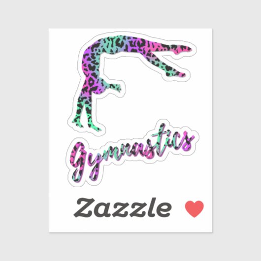 自然体操ガール |アニマルプリント体操 シール (シート)