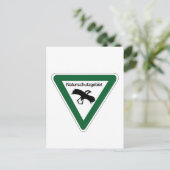 自然保護区域標識,ドイツ ポストカード (スタンド正面)