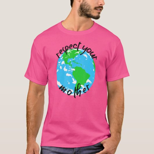 自然保護空調加熱環境 Tシャツ (正面)