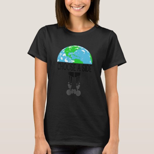 自然保護 エアコン 暖房 環境 Tシャツ (正面)