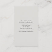 自然健康、ヒーラーモルタルと杵 名刺 (裏面)