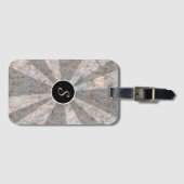 自然光線の岩のテクスチャモノグラム ラゲッジタグ (正面横)