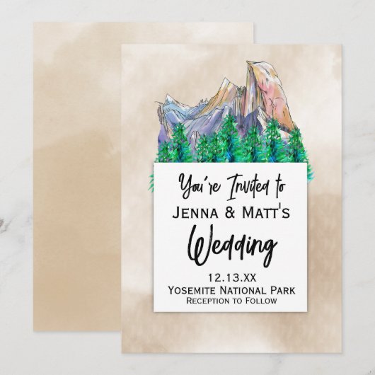 自然公園への招待 招待状 (正面/裏面)