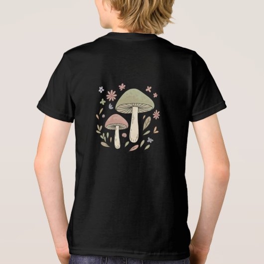 自然冒険キノコ グラフィック クール トライブレンドＴシャツ (裏面)