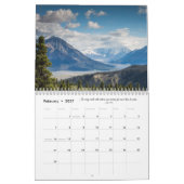 自然写真と感動的引用文12か月 カレンダー (2月 2027)