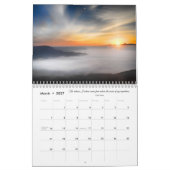 自然写真と感動的引用文12か月 カレンダー (3月 2027)