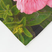 自然写真は美しいペチュニアの花。計画 フリースブランケット (角)