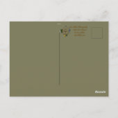 自然写真シャイ青ジェイのバーダーカード ポストカード (裏面)