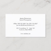 自然写真ドラゴンフライのロゴシャルボード 名刺 (裏面)