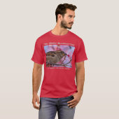 自然写真ハウススパロウ桜バーダー Tシャツ (正面フル)