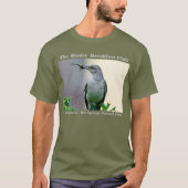 自然写真モッキンバードバーダーTシャツ Tシャツ (正面)