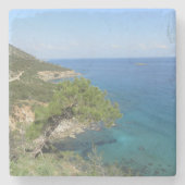 自然写真地中海の山海 ストーンコースター (正面)