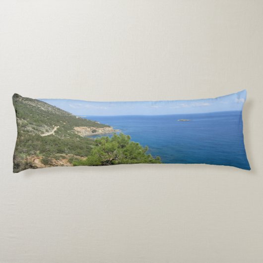 自然写真地中海の山海 ボディピロー (裏面)