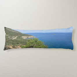 自然写真地中海の山海 ボディピロー