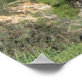 自然写真地中海の山海 ポスター (角)