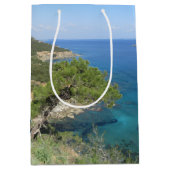 自然写真地中海の山海 ミディアムペーパーバッグ (正面)