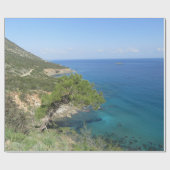 自然写真地中海の山海 ラッピングペーパー (フラット)