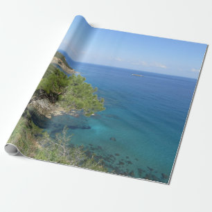 自然写真地中海の山海 ラッピングペーパー