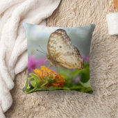自然写真蝶の花 クッション (ブランケット)