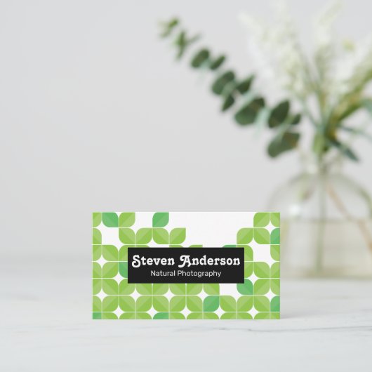 自然写真 |グリーンリーフイラストレーション 名刺 (スタンド正面)