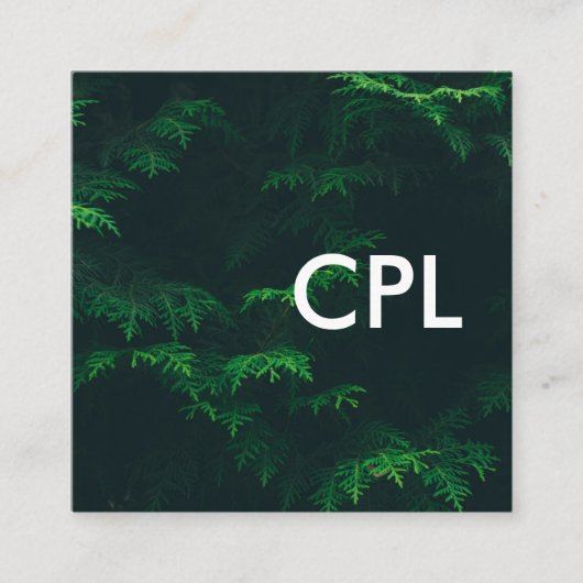 自然写真 スクエア名刺 (正面)