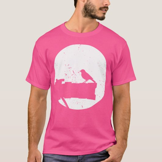自然写真 - 長いレンズ - カメラ上の鳥 P Tシャツ (正面)