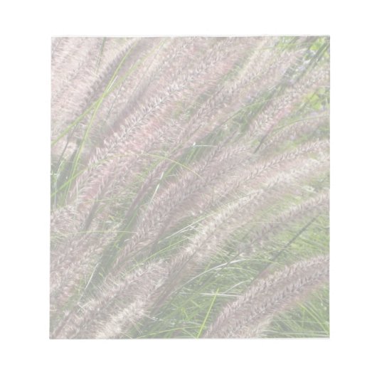 自然写真 – pampas grass - pink green - ノートパッド (正面)