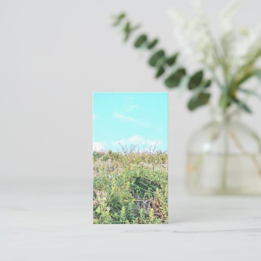 自然写真QRコード名刺 名刺 (スタンド正面)