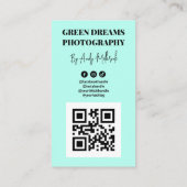 自然写真QRコード名刺 名刺 (裏面)