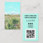 自然写真QRコード名刺 名刺 (正面/裏面)