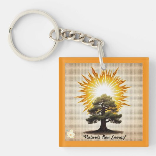 「自然力」 キーホルダー (正面)