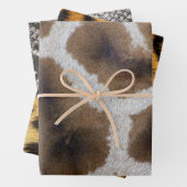 自然動物キリンPythonヘビLeopardスキン ラッピングペーパーシート (インサイチュ)