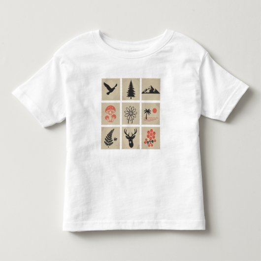 自然印鑑 トドラーTシャツ (正面)
