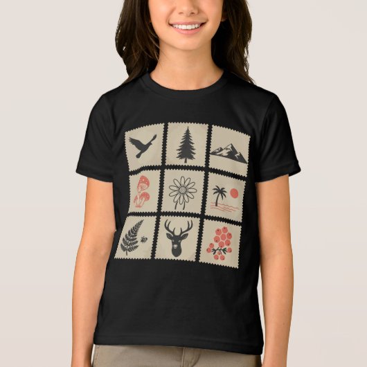 自然印鑑 トライブレンドＴシャツ (正面)