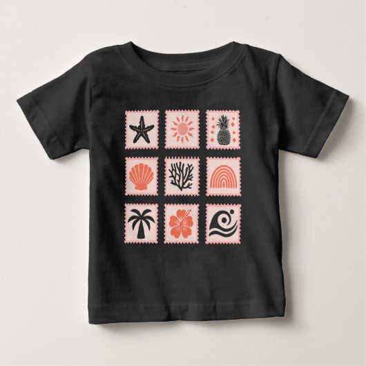 自然印鑑 ベビーTシャツ (正面)
