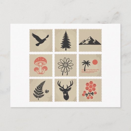 自然印鑑 ポストカード (正面)