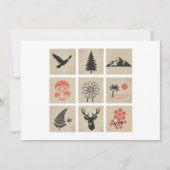 自然印鑑 招待状 (正面)