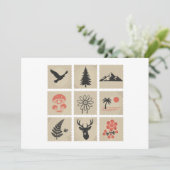 自然印鑑 招待状 (スタンド正面)